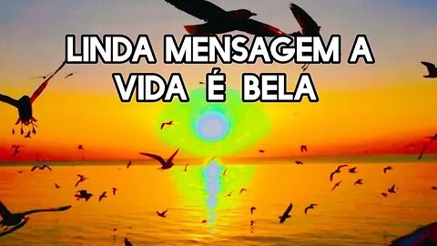 Mensagem de motivação A Vida é Bela se ama se valoriza #motivação #reflexão