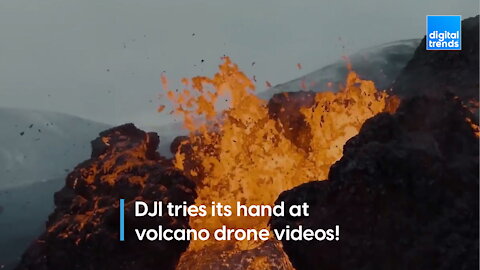 DJI sends one its drone to a volcano