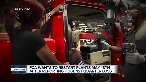 Fiat Chrysler posts $1.8 billion Q1 loss, wants to resume production May 18