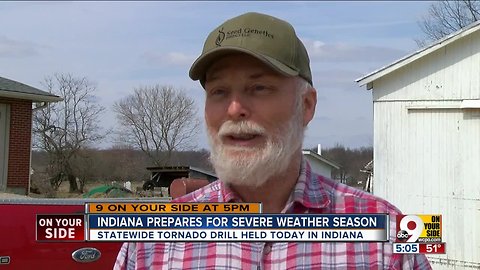 Indiana holds statewide tornado drill to prep for sever weather