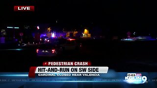 PCSD investigate hit and run crash involving pedestrian near southwest side