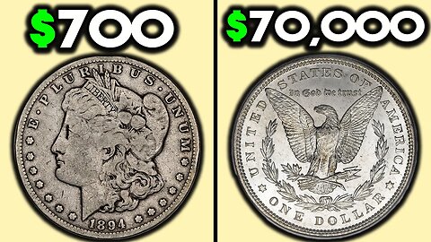 1894 Silver Morgan Dollar Coins Worth A LOT of Money!