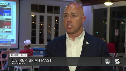 U.S. Rep. Brian Mast declares victory over Pam Keith for District 18 seat