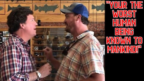 Crazy Leftist Gets in Tucker Carlson’s Face at Fly Fishing Shop (VIDEO)