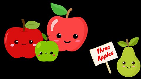 Three Apples | Sensory Music Video for Babies | Giggleoomi