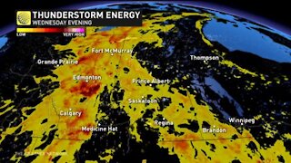 Scattered thunderstorms on the Prairies with heat dome expected to return