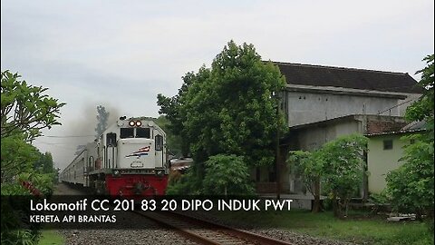 Kereta Api BRANTAS Lokomotif CC 201 83 20 JPL Ngunut Tulungagung