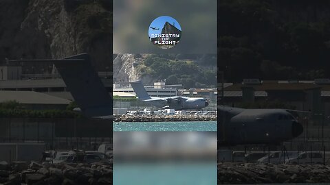 A400M Hard Stop at Gibraltar Airport