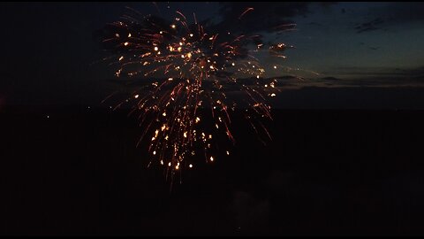 Fonda's 4th of July Fireworks Raw Drone Footage