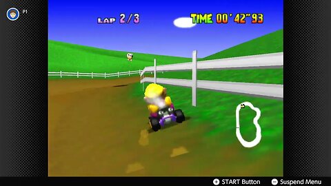 Mario Kart 64 - Moo Moo Farm Time Trial Gameplay (Nintendo Switch 64 Online)