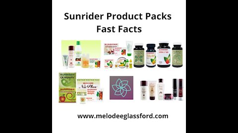 Sunrider Product Packs Fast Facts