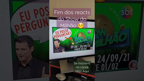 Silvio Santos bloqueou meu vídeo (Fim dos reacts do Show do Milhão) | Veja Aqui #shorts #react