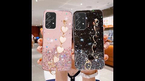 Love Heart Wrist Chain Phone Case For Samsung Galaxy