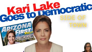 Kari Lake goes to democratic side of town