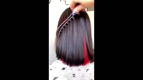 best hair style with red color