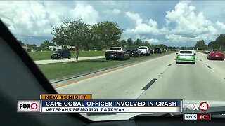 Cape Coral officer injured in crash