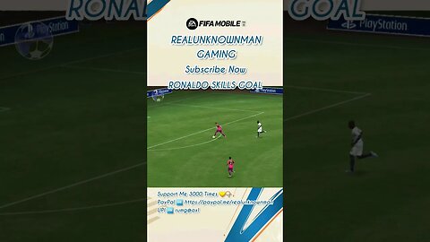 REALUNKNOWNMAN Goal cristiano Ronaldo skill vs Goalkeeper 😅😅 #funny #gaming #ronaldo