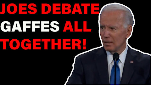 Joe Biden Gaffes and Bloopers From The Second/Final Debate!