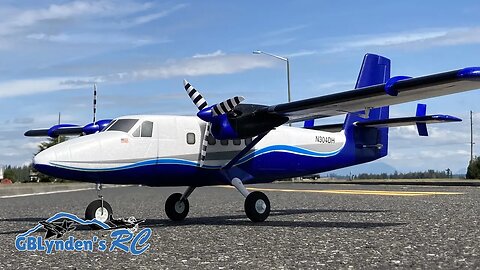 Rail Slide Landing With Wild Bill Flynn's E-flite Twin Otter On A Windy Day