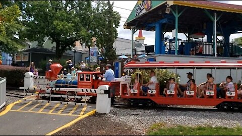 Riding The Train at Dutch Wonderland - Lancaster PA - August 2021