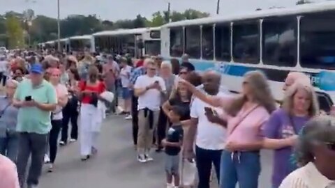 Trump War Room Has A Question About What All These Buses Are For At Kamala Harris' NC Rally