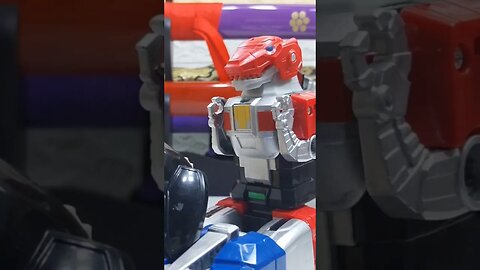 MMPR Dino Megazord Transformations - Stop Motion - Anime - Childhood