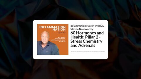 Inflammation Nation with Dr. Steven Noseworthy - 60 Hormones and Health: Pillar 2 - Stress...