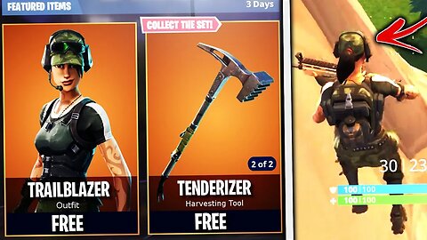 NEW FREE "TRAILBLAZER SKIN GAMEPLAY!" FORTNITE SEASON 4 FREE TWITCH PRIME TRAILBLAZER SKIN GAMEPLAY!