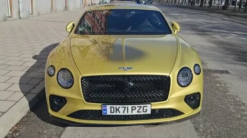 [8k] Brutal 649 HP W12 Bentley Continental GT Speed in Radium by Mulliner stunning colour 🤩