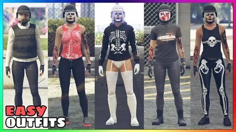 Top 5 Best Easy To Make Female Tryhard Halloween Outfits (GTA Online)