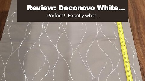 Review: Deconovo White Blackout Curtain Panels for Bedroom and Living Room, 84 Inch Long Drapes...