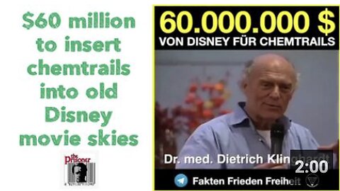 $60 million to insert chemtrails into old Disney movie skies. 😳😳😳