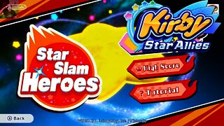 Kirby Star Allies - Star Slam Heroes Mini Game (All Difficulties)