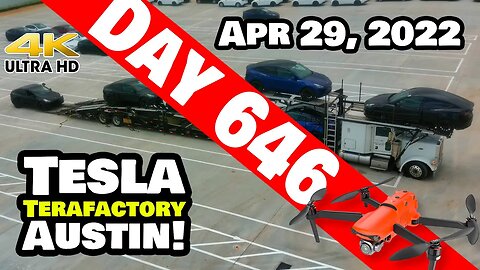 MODEL Ys SHIPPING OUT OF GIGA TEXAS! - Tesla Gigafactory Austin 4K Day 646 - 4/29/22 - Tesla Texas