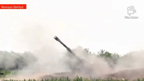 The combat operation of Russian 152-mm Msta-S self-propelled howitzer in Ukraine War