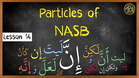 What are particles of Nasb in Arabic | Lesson 14 | Arabic101