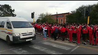 South Africa - Cape Town - Bloekombos Secondary school day 2 Protest (Video) (sqX)