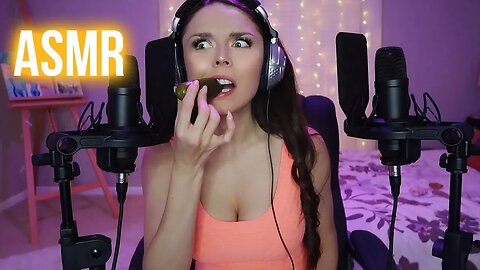 ASMR // Eating a Pickle & Drinking a Fizzy Drink -- Super Crunchy Dill Pickle (INTENSE MOUTH SOUNDS)