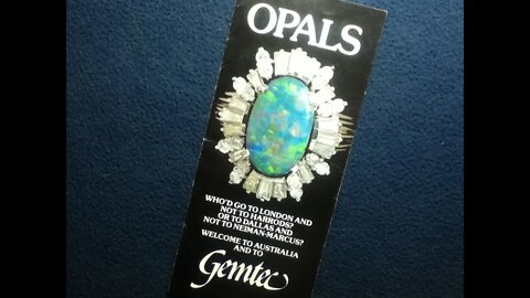 MEDIA REVIEW : Gemtec OPALS advertising flyer. Australia, ~1980s