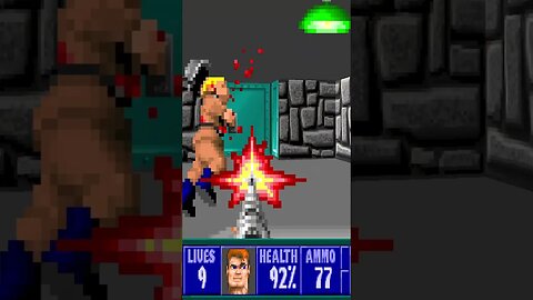 ⬇️ Ranking ⬆️ 🐺Wolfenstein 3D🐺 Maps E1M3 Barracking A Leg #shorts