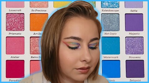 Rainbow Cut Crease COLOURPOP FADE INTO HUE PALETTE Personality | RAINBOW BUTTERFLY