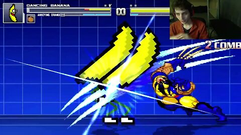 Fruit Characters (Annoying Orange And Dancing Banana) VS Wolverine In An Epic Battle In MUGEN