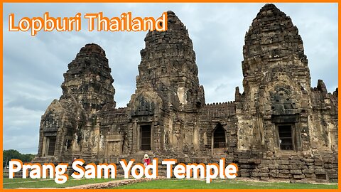 Prang Sam Yod Temple พระปรางค์สามยอด - early 13th century Khmer Temple - Lopburi Thailand 2024