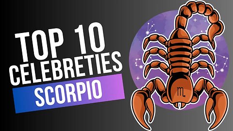 Passion, Power, and Intensity: Exploring Scorpio's Finest ♏ #scorpio #top10 #celebrity