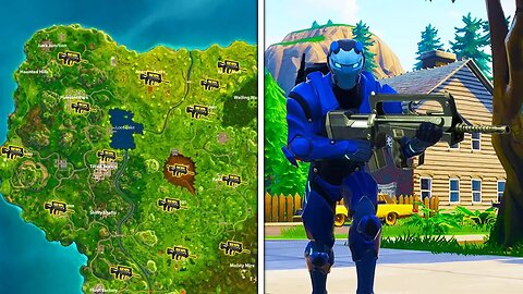 NEW! BURST ASSAULT RIFLE LOCATIONS in FORTNITE! How To Find NEW BURST ASSAULT RIFLE Gameplay!