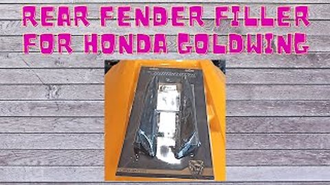 REAR FENDER FILLER FOR GOLDWING