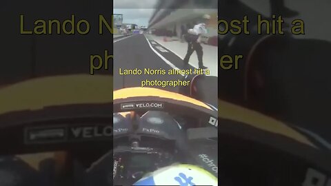 Lando Norris close call in the pitlane #shorts #miamigp