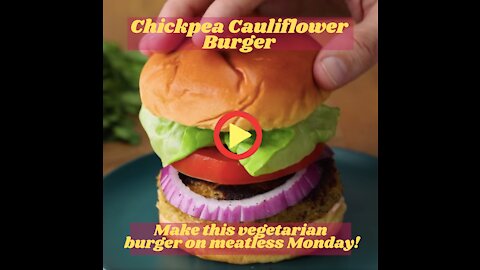 Chickpea Cauliflower Burger