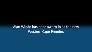 South Africa - Cape Town - New Western Cape Premier Sworn has been sworn. (Video) (9B2)