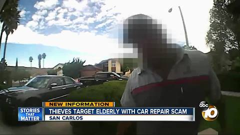 Thieves target elderly with car repair scam